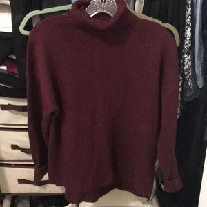 Beautiful burgundy j crew wool sweater